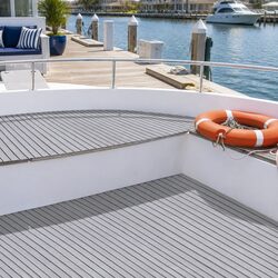 EVA Foam Boat Flooring Mat Decking Sheet 240x90cm Light Grey Anti-Slip