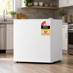 48L Bar Fridge White Portable Compact Mini Refrigerator Caravan Apartment Office