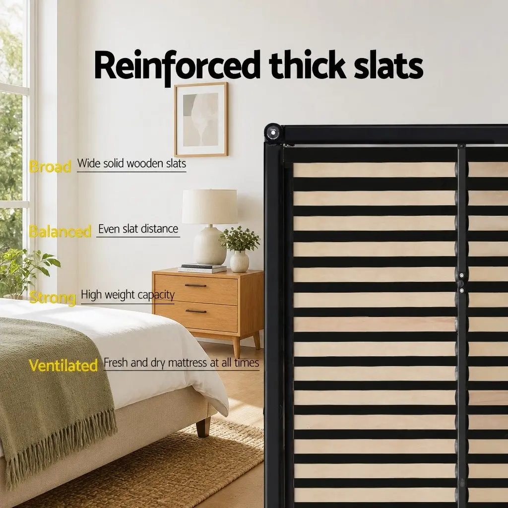 Queen Size Gas Lift Bed Frame Grey Upholstered Padded Headboard Storage