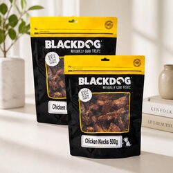 Natural Chicken Necks Dog Treats 500g x 2 Pack Chewy Dental Health Pet Food