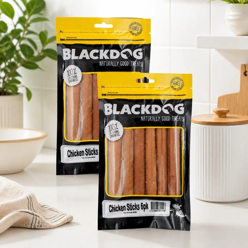 Dog Treats Natural Chewy Chicken Sticks 6 Pack