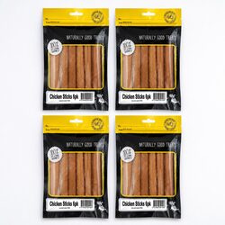 Chicken Sticks Dog Treats 6 Pack x 4 Natural Chewy Air Dried Pet Snacks
