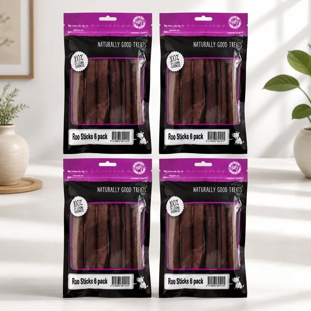 Dog Treats High Protein Low Fat Chewy Sticks Natural Kangaroo Meat