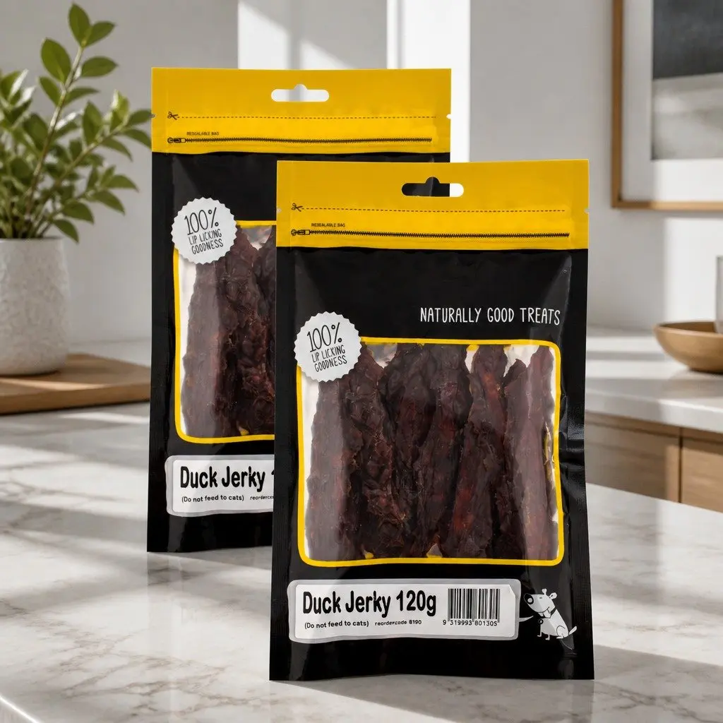 Dog Treats Duck Jerky High Protein Low Fat Soft Chew 120g