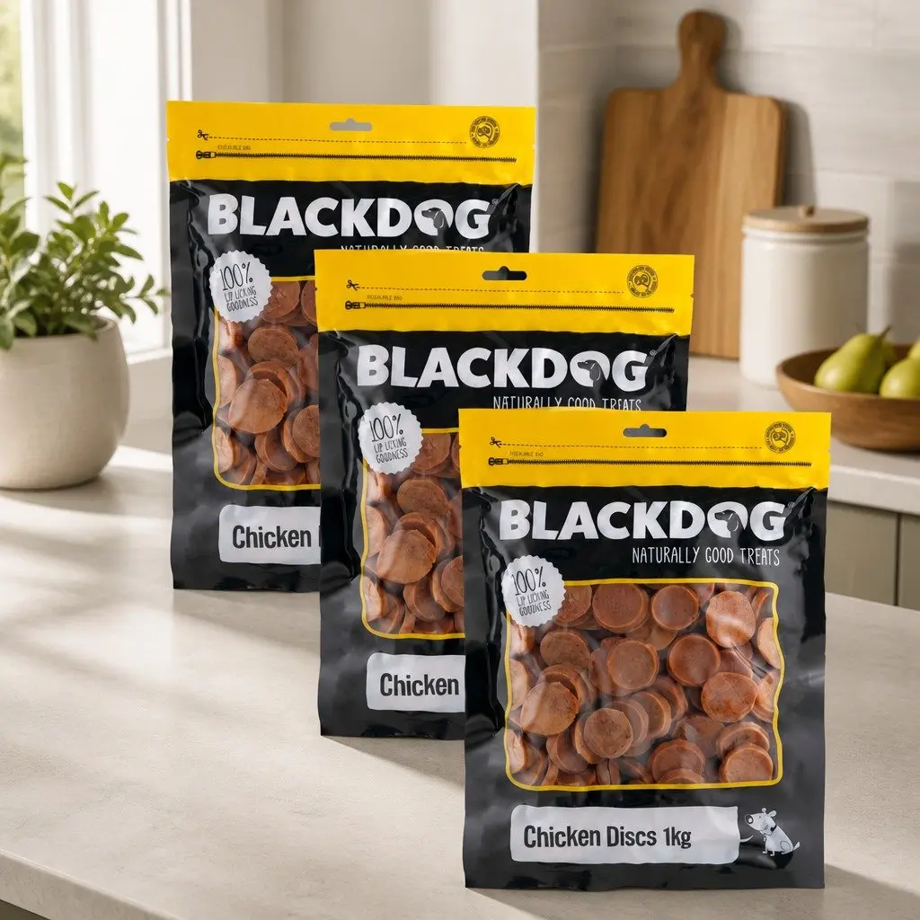 Dog Chicken Discs Oven Baked Treats 3kg Bulk Pack High Protein Crunchy Pet Food