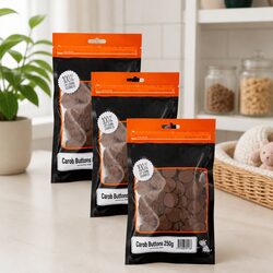 Carob Drops Dog Treats 250g x 3 Pack Bulk Bite Sized Oven Baked Pet Reward