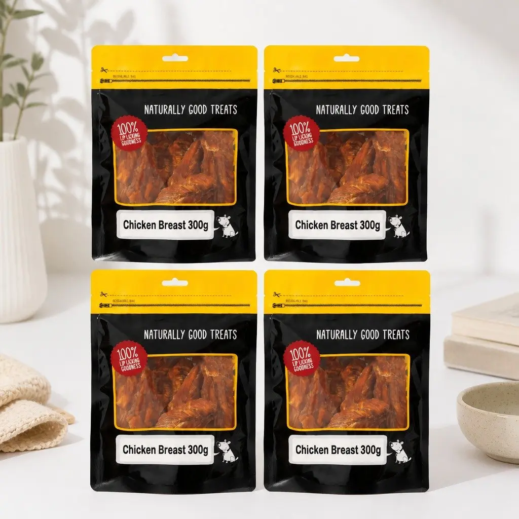 Chicken Breast Fillet Dog Treats 300g x4 Pack High Protein Low Fat