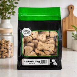 Chicken Biscuits 1kg Oven Baked Dog Treats Crunchy High Protein Pet Reward