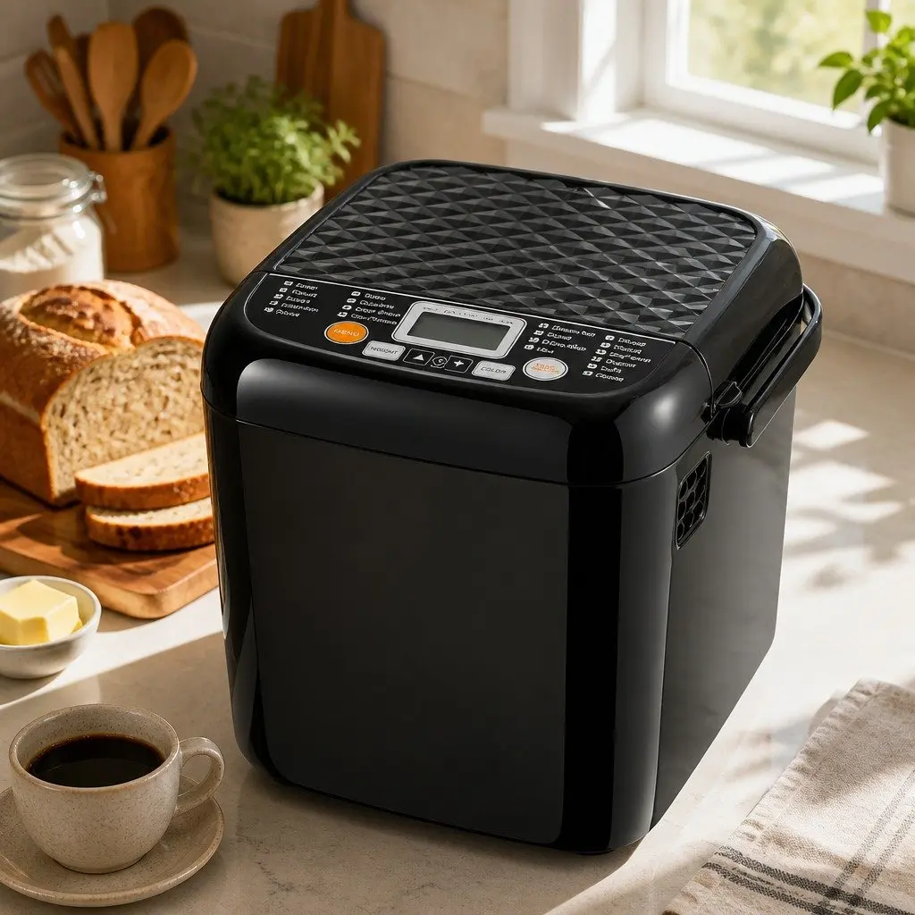 Bread Maker Machine Automatic Kneading 19 Programs LCD Loaf Baking Home Kitchen