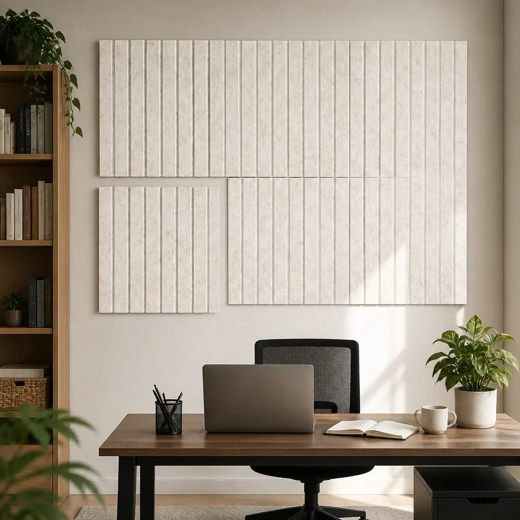 Felt Bulletin Board Tiles 6 Pcs 30cm Acoustic Wall Panels DIY Modular Display