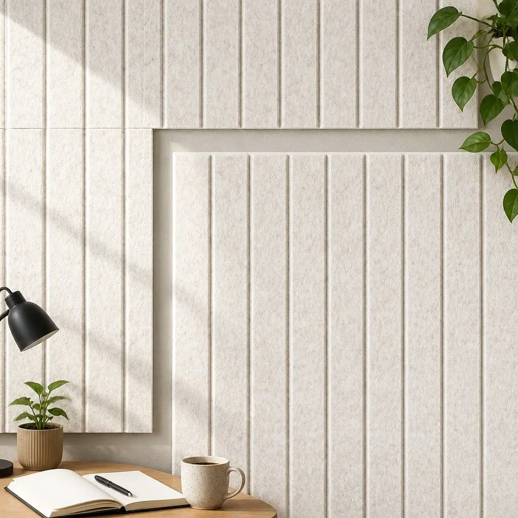Felt Bulletin Board Tiles 6 Pcs 30cm Acoustic Wall Panels DIY Modular Display