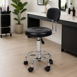 Salon Stool Swivel Bar Stools with Casters Office Massage Spa Adjustable Height