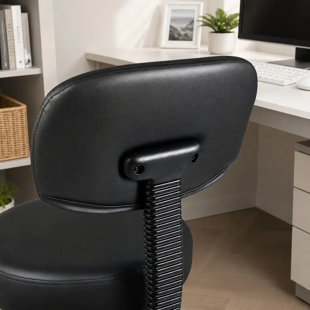Swivel Office Chair Ergonomic High Back Height Adjustable Footrest Black