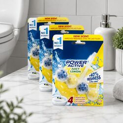 Toilet Rim Block Cleaner 4-in-1 Foam Action Fresh Fragrance 50g x3 Pack
