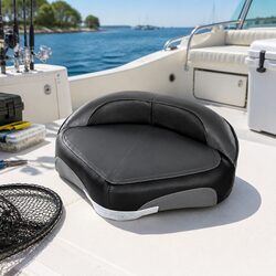 Boat Seat Swivel Casting Fishing Deck Chair with 8cm Padding Stainless Steel
