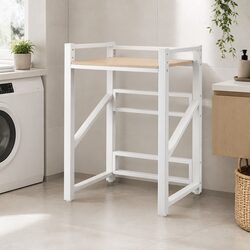Over Washing Machine Rack Laundry Storage Shelf 75cm Bathroom Space Saver Black