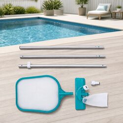 Pool Cleaner Vacuum Skimmer Kit Adjustable Aluminium Pole Above Ground Swimming