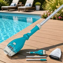 Cordless Pool Vacuum Cleaner Swimming Pools Cleaning Kit Submersible Debris