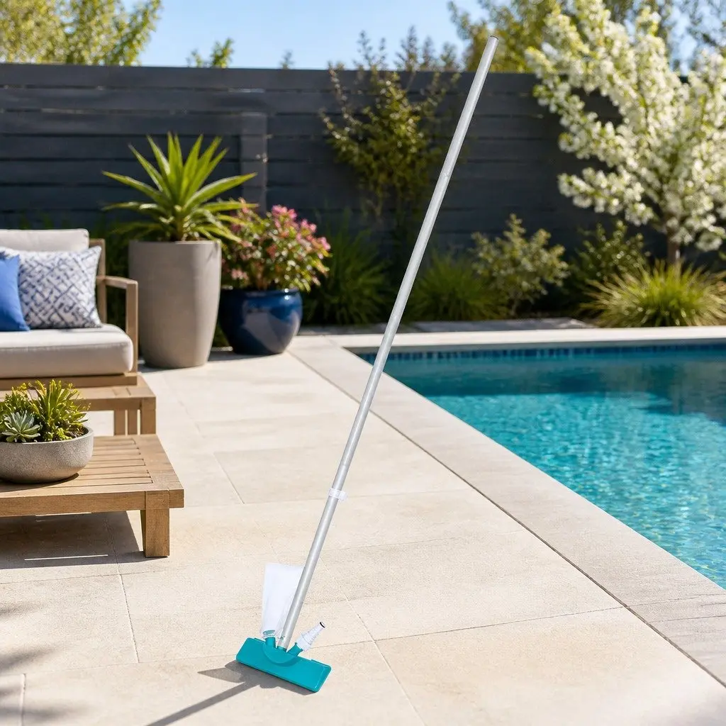 Pool Cleaner Vacuum Skimmer Kit Floating Dispenser Thermometer Test Strips