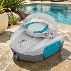 Robotic Pool Cleaner Cordless Automatic Robot Cleaning Swimming Pools Floor