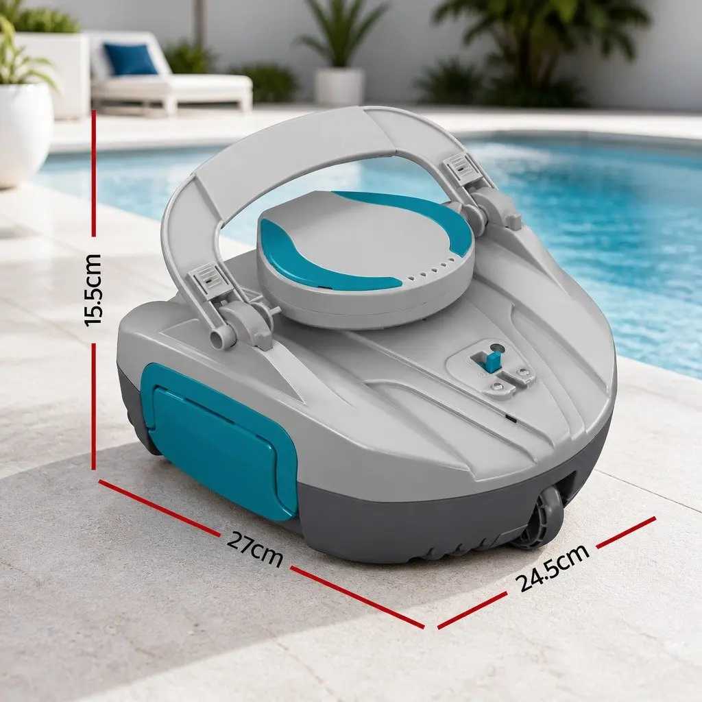 Robotic Pool Cleaner Cordless Automatic Robot Cleaning Swimming Pools Floor