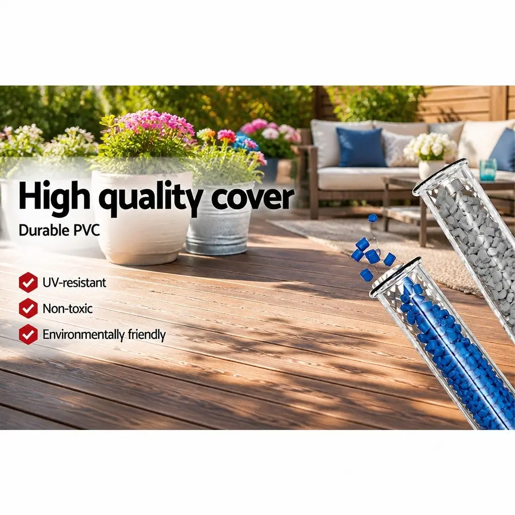 Above Ground Swimming Pool Cover PVC Blanket 4.12x2.01m Multicolour