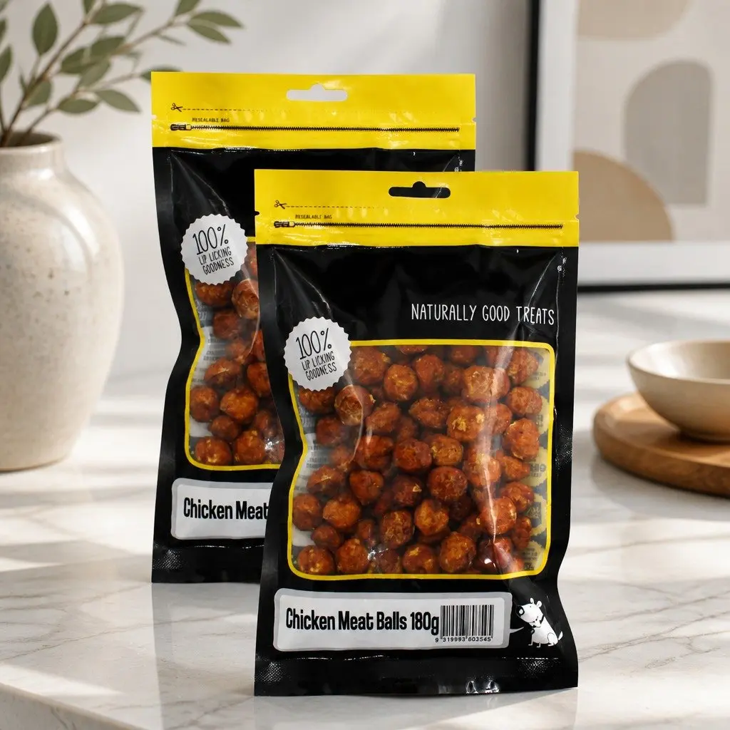 Chicken Meat Balls Dog Treats Soft Chewy Training Snacks 180g x 2pk