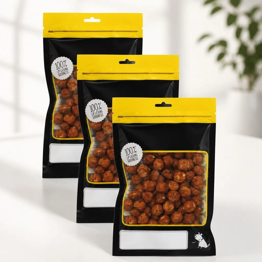 Dog Treats Chicken Meat Balls Soft Chewy 180g 3 Pack