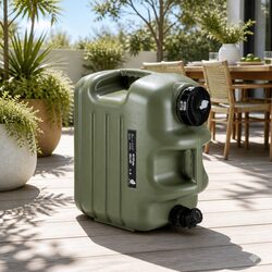 Water Container Jerry Can 25L Camping Outdoor Storage Tank Green Portable