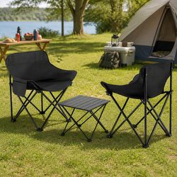 3 Piece Camping Table Chair Set Folding Portable Outdoor Picnic Garden Furniture