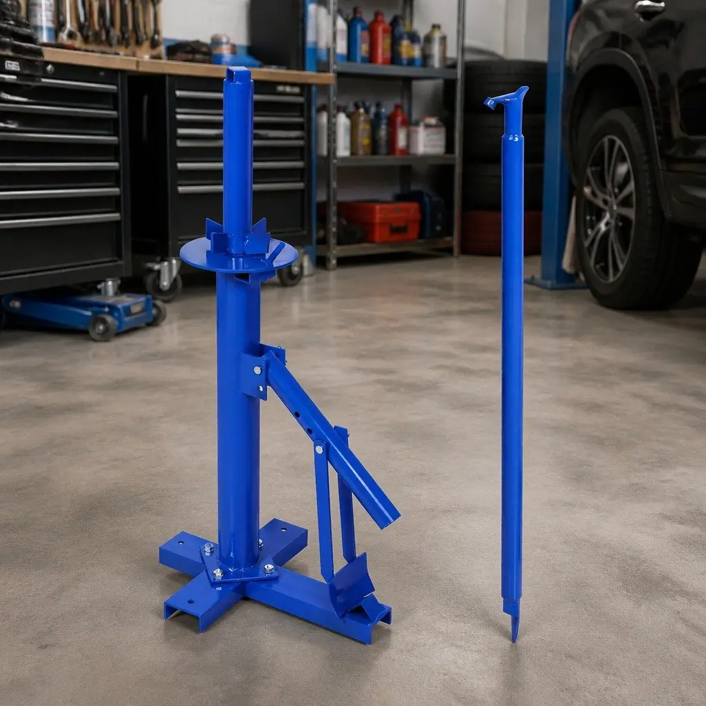 Motorcycle Tire Changer Tool Manual Steel Blue 8"-18" Rim Floor Mount