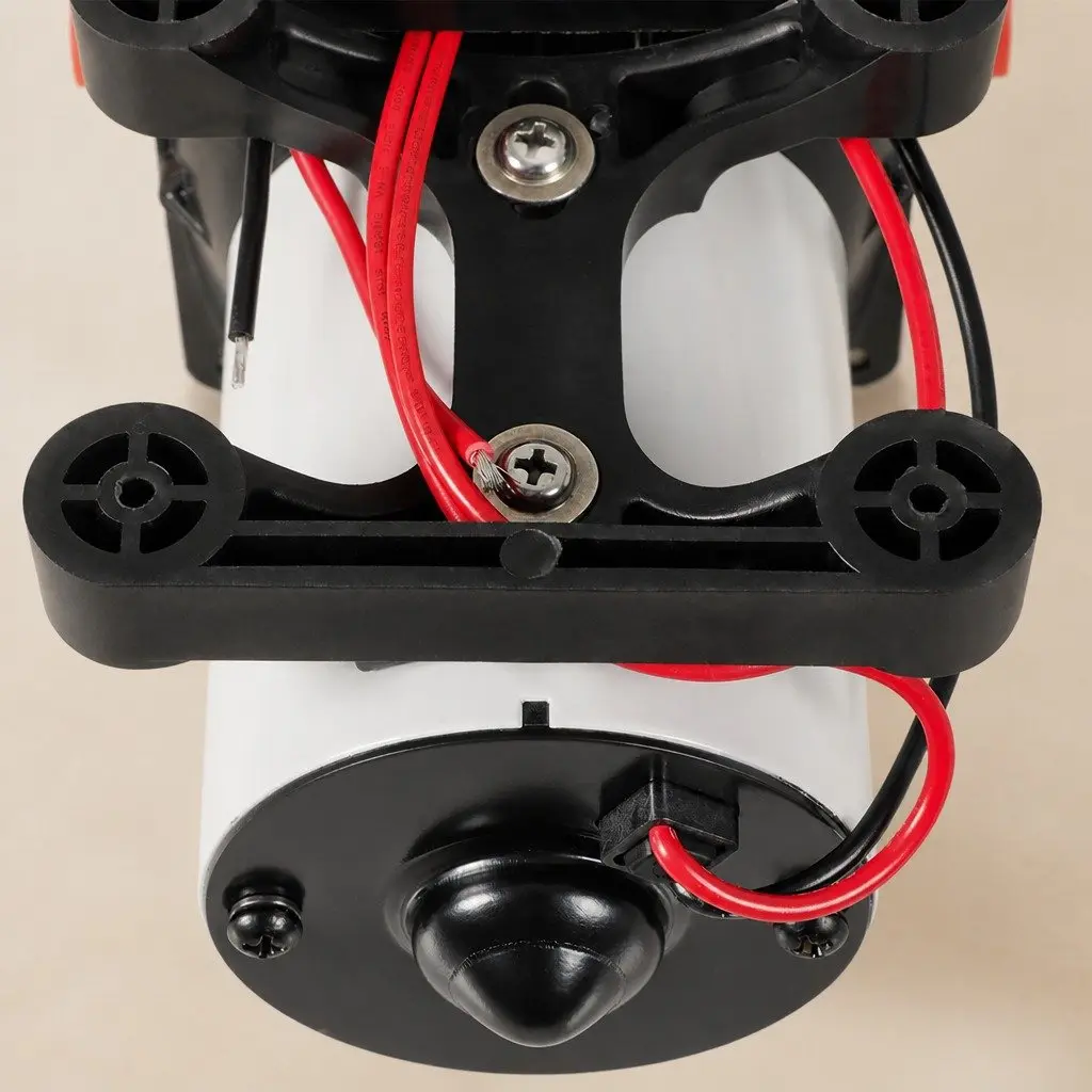 Water Pump High Pressure Self-Priming Diaphragm Portable 12V for Shower and Garden Sprinklers Orange Black White