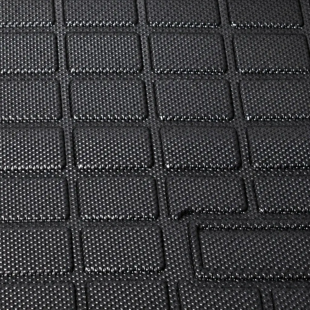 Floor Mats Set Custom-Fitted TPE Waterproof Black for Tesla Model Y Interior