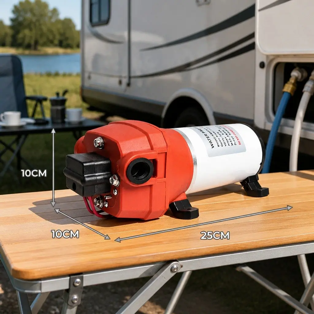12V Caravan Water Pump 40PSI Self-Priming Shower Garden Camping Portable
