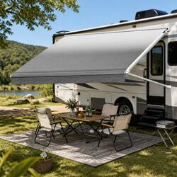 18FT RV Awning Fabric Replacement 18.05oz Heavy-Duty Caravan Shade Protection