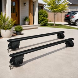 Car Roof Rack Cross Bar 126cm Aluminium with Anti-Theft Locking System
