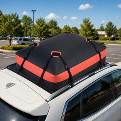 Rooftop Cargo Bag Waterproof Car Luggage Carrier 15 Cubic Feet Universal SUV Ute