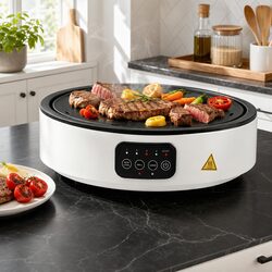 Ceramic Electric Hot Plate Cooktop Countertop Grill Cooker White 2000W