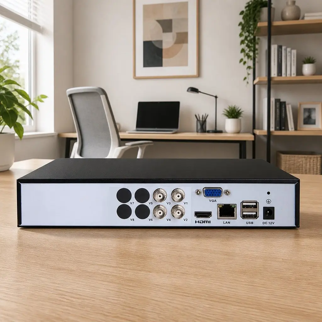 4 Channel 1080N DVR CCTV Video Recorder Remote Access Black