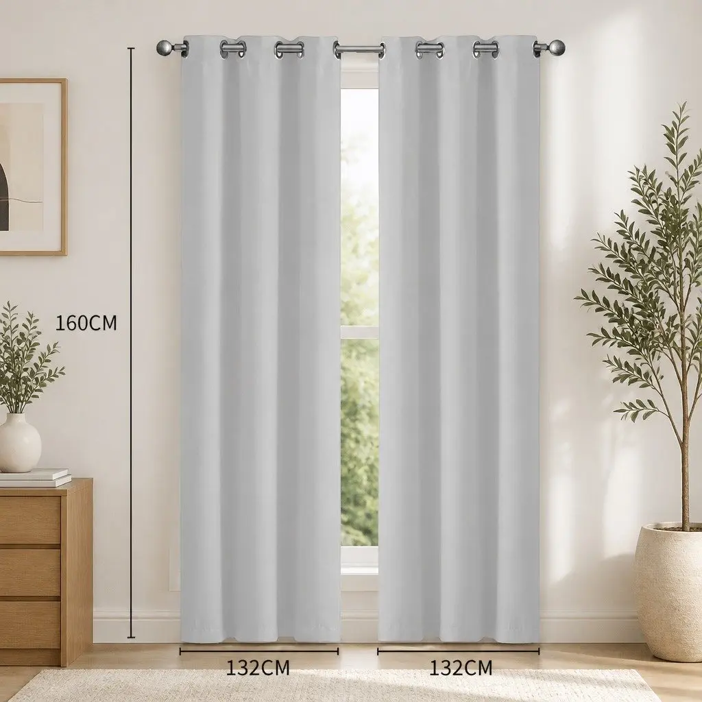 Blackout Curtain Panels Triple Layer Noise Insulation Heat Preservation Polyester Various Sizes and Colours