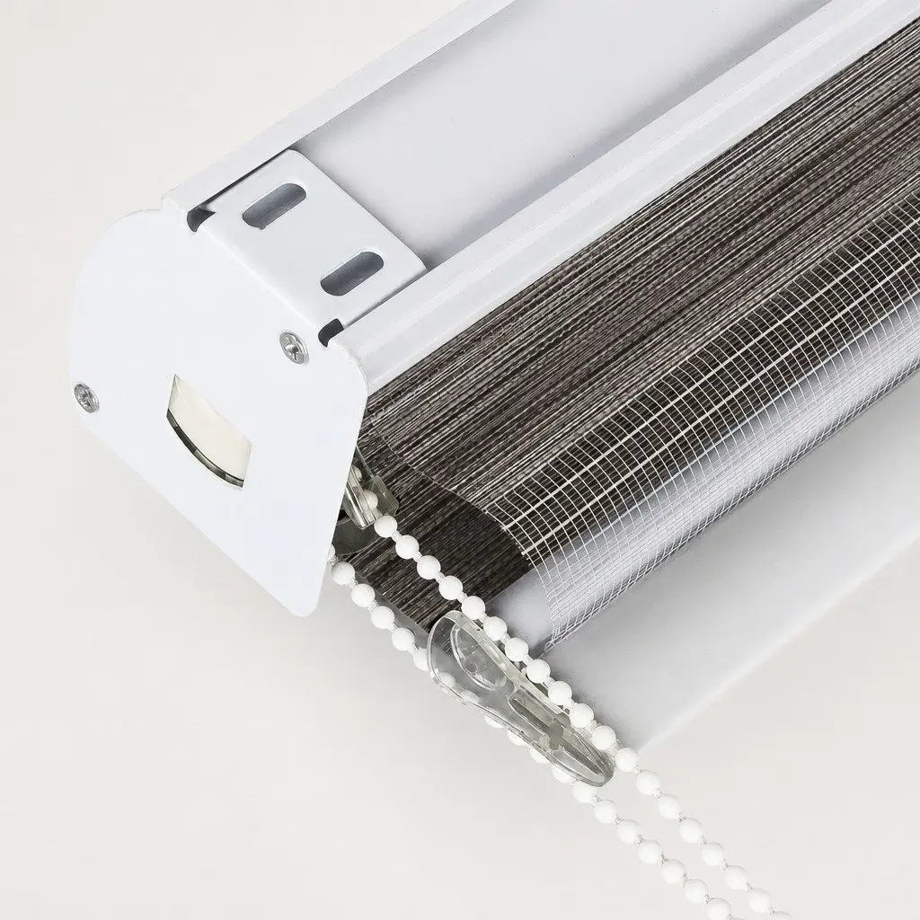 Zebra Roller Blind Light Control 90x210cm Beige Double Layer Fabric