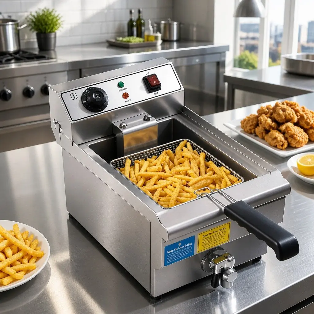 Electric Deep Fryer 10L Stainless Steel Commercial Home Kitchen Frying 3000W
