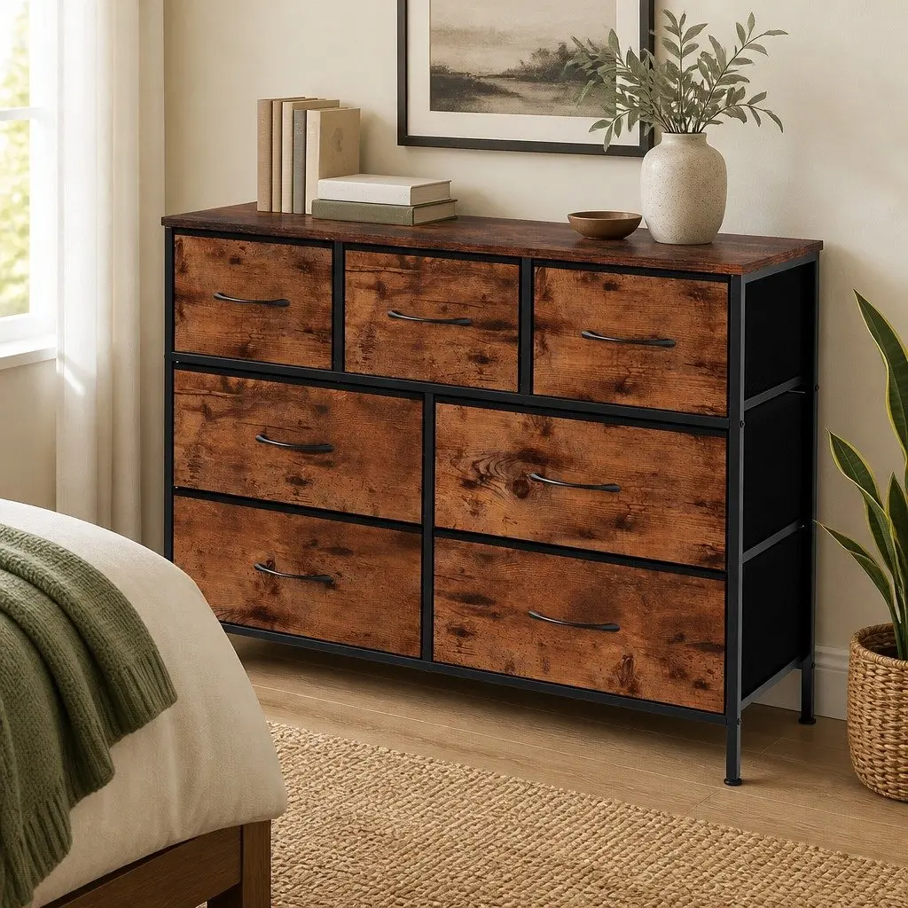 Storage Cabinet Tower Chest Fabric Drawers Bedroom Hallway Bathroom Organiser