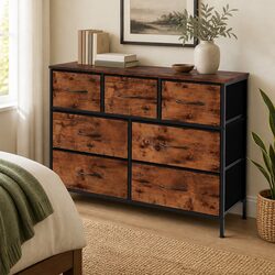 Storage Cabinet Tower Chest Fabric Drawers Bedroom Hallway Bathroom Organiser