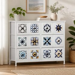 6 Drawer Chest Storage Cabinet Bedroom Dresser Organiser Unit Wide Tower