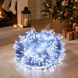 500 LED String Lights Cool White Indoor Outdoor Garden Curtain Decoration