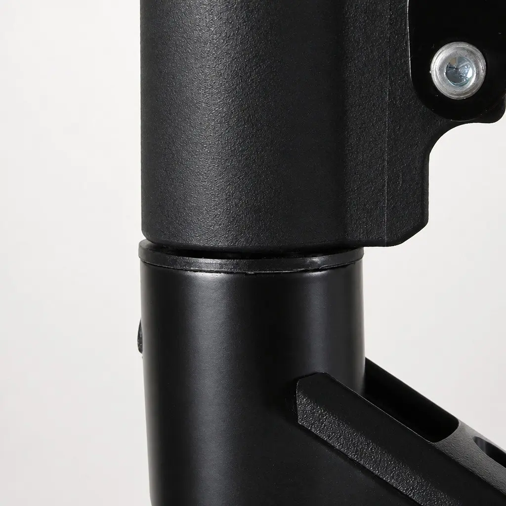Monitor Stand Single Arm Adjustable Height 13"-32" Black Aluminium Alloy
