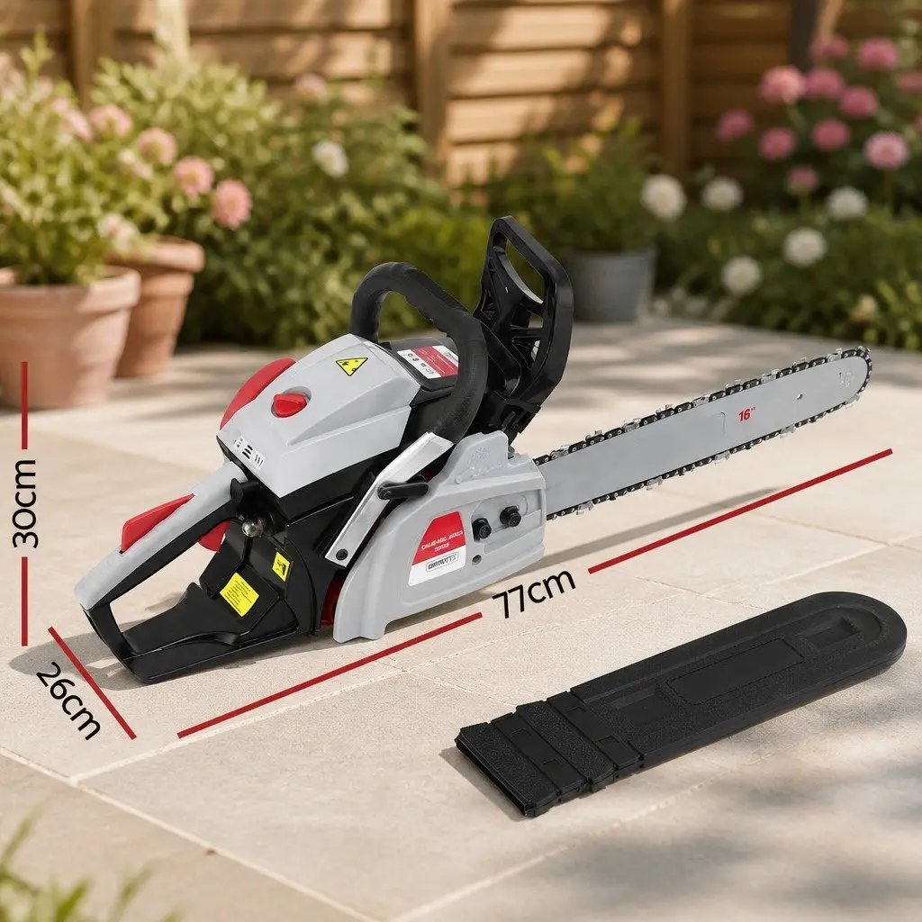 Petrol Chainsaw 42CC 16 Inch Bar Lightweight Garden Power Tool