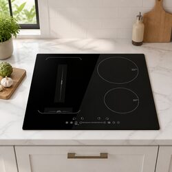 Induction Cooktop 60cm 4 Zone Electric Cooker Black Touch Control Kitchen