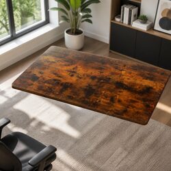 Standing Desk Top 120CM Rustic Brown Work Surface Office Workspace Tabletop